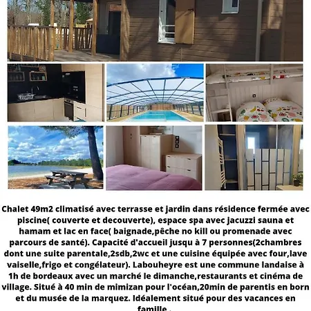 La Landaise En Bord Du De Peyre A Chalet *